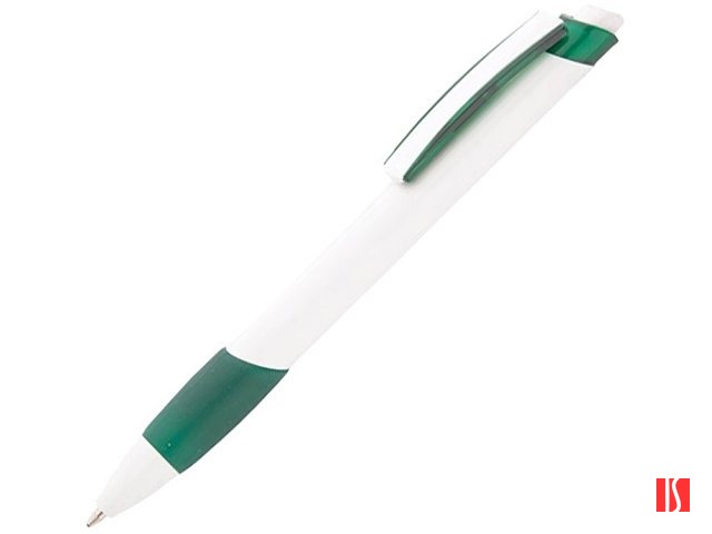 Ручка шариковая "Соната", белый/зеленый (Р)