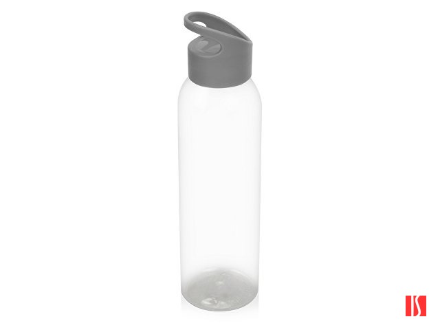 Бутылка для воды "Plain 2" 630 мл, прозрачный/серый