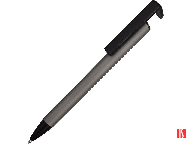 Ручка-подставка шариковая «Кипер Металл», серый