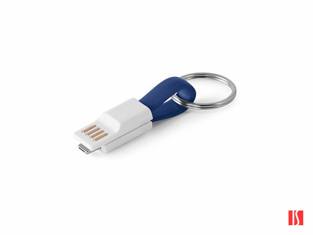 RIEMANN. USB-кабель с разъемом 2 в 1, Королевский синий