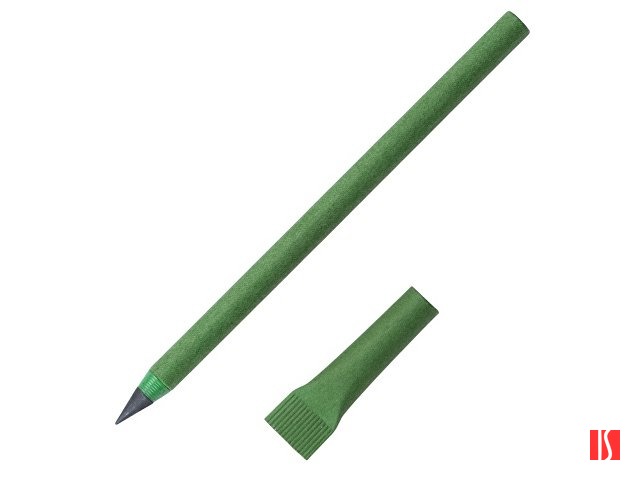 Вечный карандаш из переработанной бумаги "Recycled pencil", зеленый классический