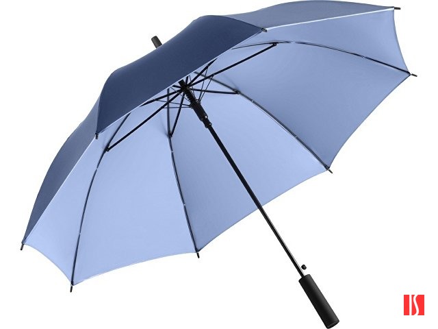 Зонт-трость 1159 Double face полуавтомат, синий navy/голубой