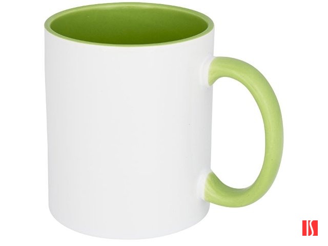 Цветная кружка Pix для сублимации, белый/зеленый