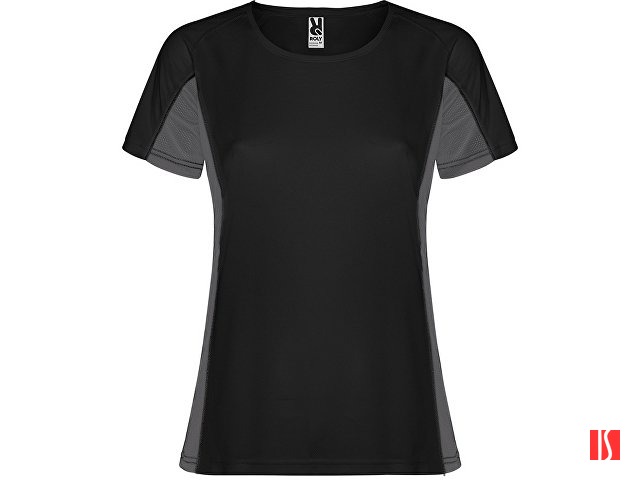 Футболка "Shanghai" женская, черный/графитовый