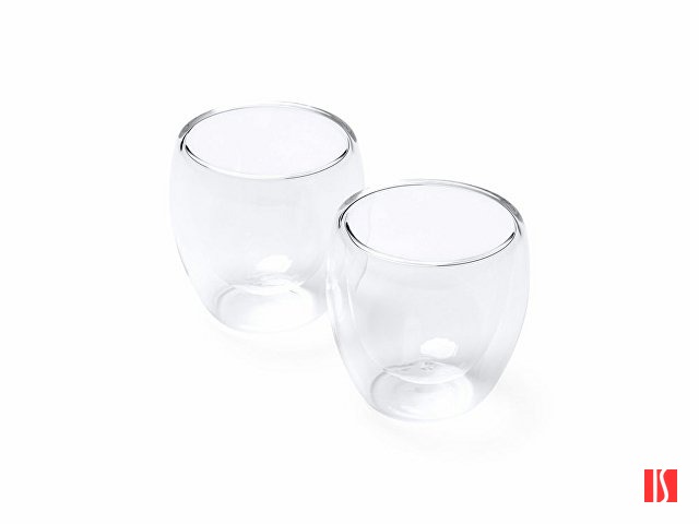 Набор CAPSUL из 2 стаканов с двойными стенками, прозрачный