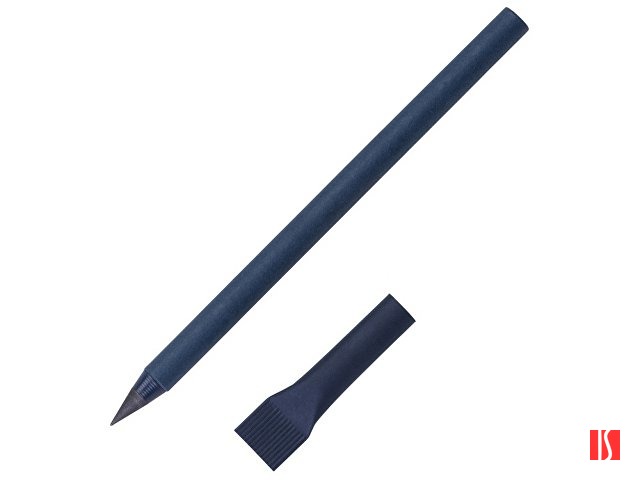 Вечный карандаш из переработанной бумаги "Recycled pencil", темно-синий