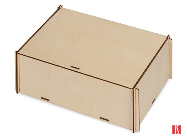 Деревянная коробка для гирлянды с наполнителем-стружкой "Ларь"