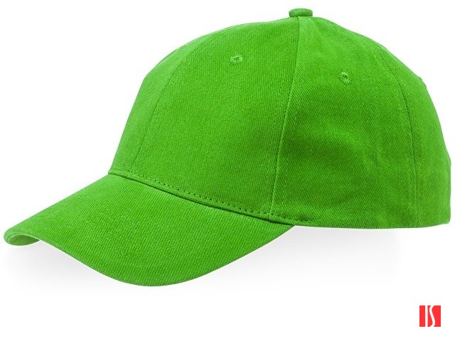 Бейсболка "Bryson", 6 панелей, зеленое яблоко