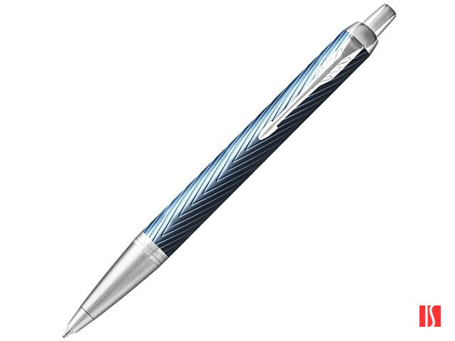 Шариковая ручка Parker IM Premium K318  Blue Grey CT, стержень: M, цвет чернил: blue, в подарочной упаковке.