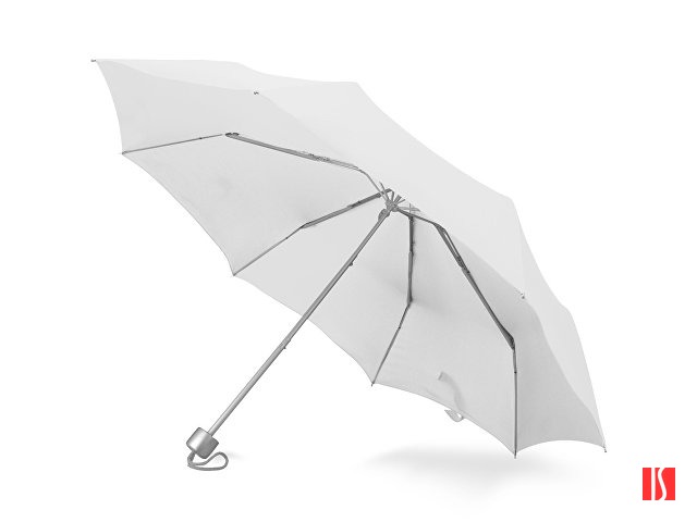 Зонт складной "Tempe", механический, 3 сложения, с чехлом, белый