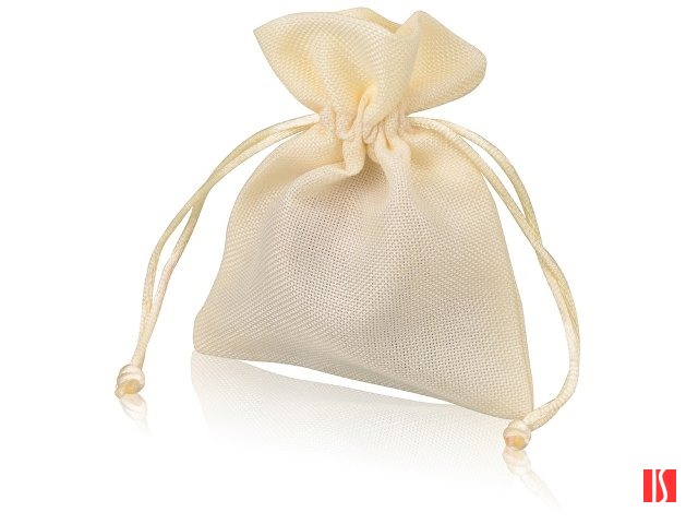 Мешочек подарочный, искусственный лен, малый, белый