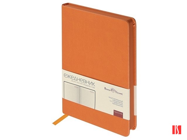 Ежедневник А5 "Megapolis Color" soft-touch, оранжевый