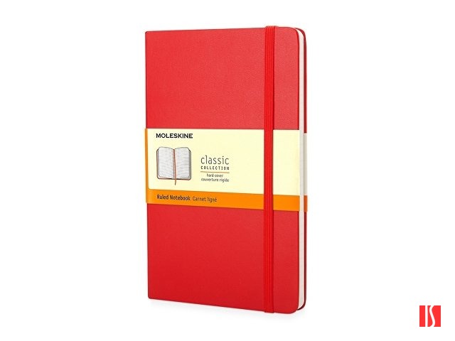 Записная книжка Moleskine Classic (в линейку) в твердой обложке, Pocket (9x14см), красный