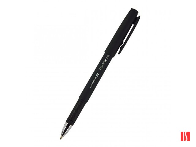 Ручка "CityWrite.BLACK" шариковая, черный пластиковый корпус, 1.0 мм, синяя
