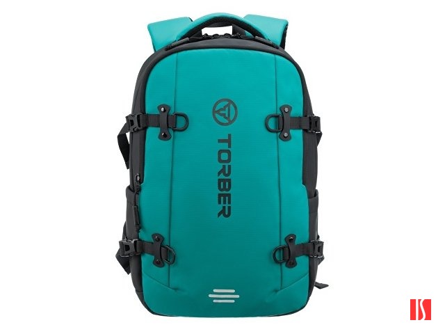 Рюкзак спортивный TORBER Xtreme 18", зелёный/чёрный, 31 х 12 х 46 см, 17л