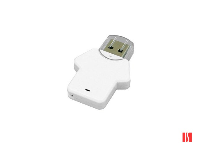 Флешка в виде футболки, 4 Гб, белый