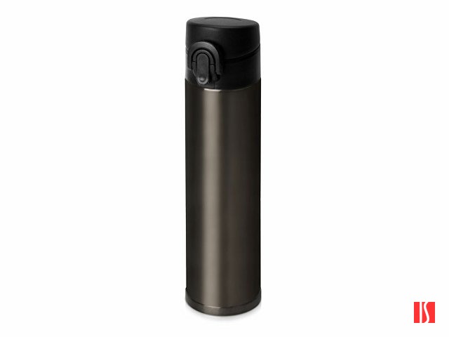 Вакуумная герметичная термокружка «Inter», темно-серый, нерж. сталь