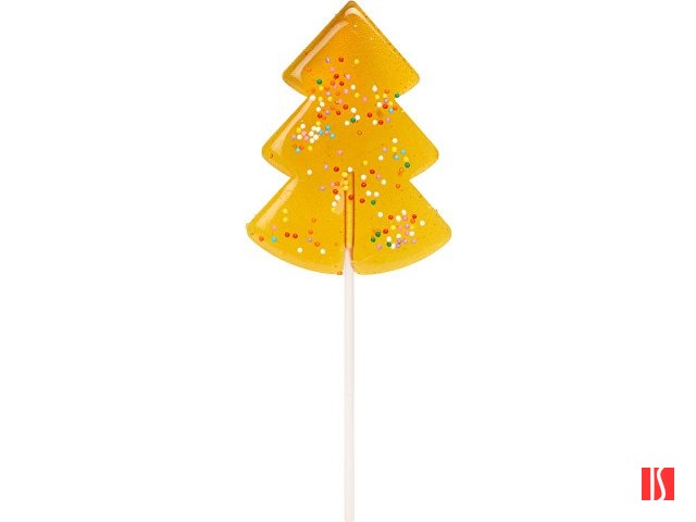 Карамель леденцовая на сахаре Елочка нарядная, 50г, желтый