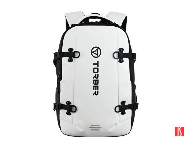Рюкзак спортивный TORBER Xtreme 18", белый/чёрный, 31 х 12 х 46 см, 17л