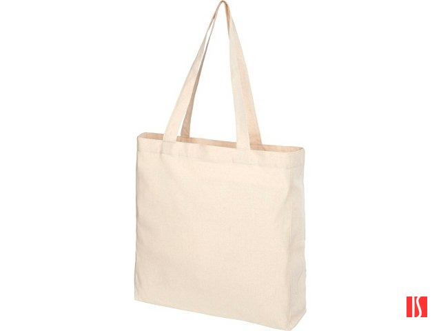 Эко-сумка Pheebs с клинчиком, изготовленная из переработанного хлопка, плотность 210 г/м2, natural