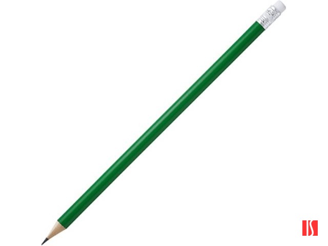 Карандаш деревянный COUVET с ластиком, папоротник