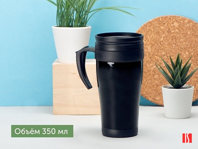 Кружка с термоизоляцией "Silence" 350мл, черный