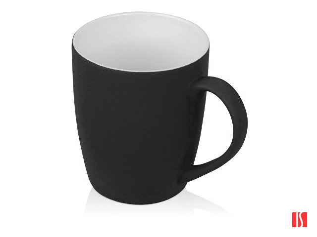 Кружка с покрытием soft-touch C1, черный