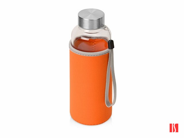 Бутылка для воды "Pure" c чехлом, 420 мл, оранжевый