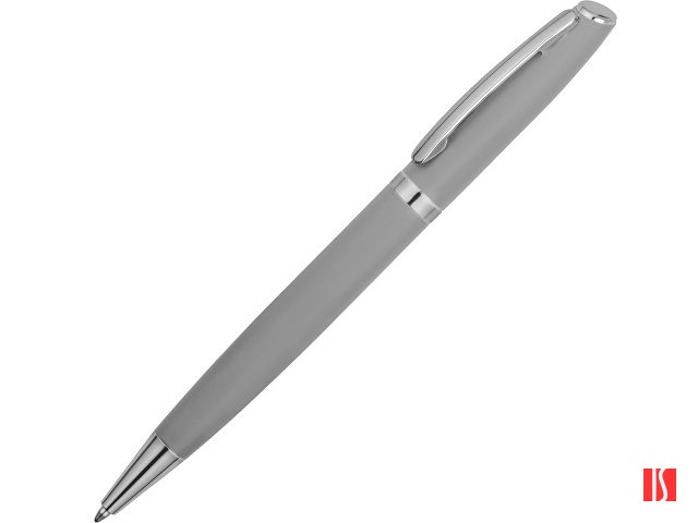 Ручка металлическая шариковая «Flow» soft-touch, светло-серый/серебристый