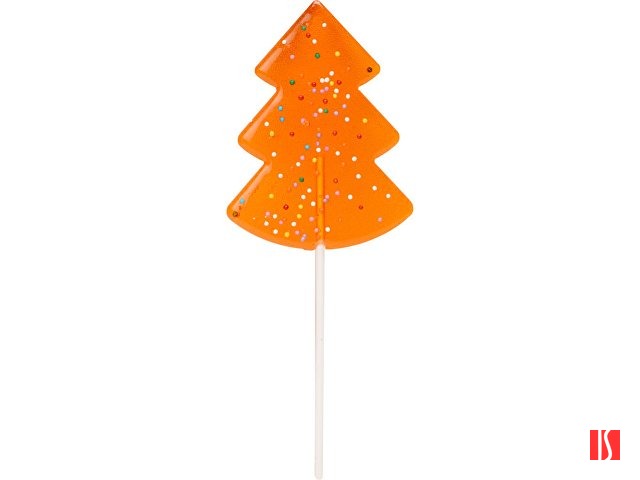 Карамель леденцовая на сахаре Елочка нарядная, 50г, оранжевый