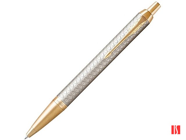 Шариковая ручка Parker IM Premium Warm Silver (grey)  GT, стержень: M, цвет чернил: blue, в подарочной упаковке.
