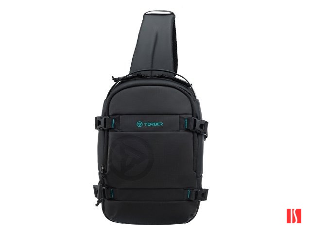 Рюкзак на одно плечо TORBER Xtreme, чёрный, 20 х 8 х 31 см, 5л