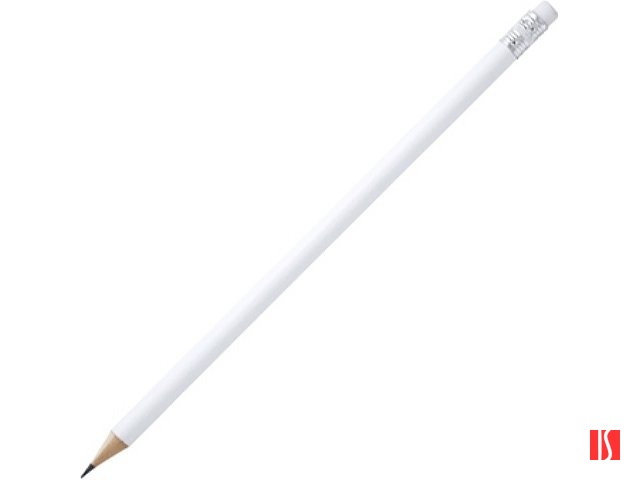 Карандаш деревянный COUVET с ластиком, белый