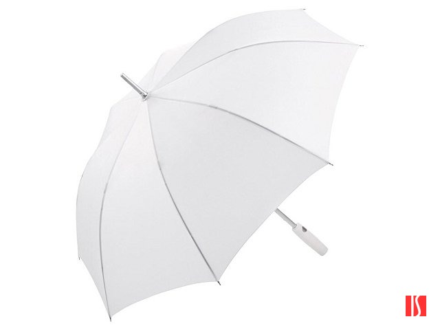 Зонт-трость 7560 Alu с деталями из прочного алюминия, полуавтомат, белый