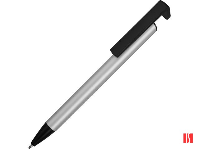 Ручка-подставка шариковая «Кипер Металл», серебристый