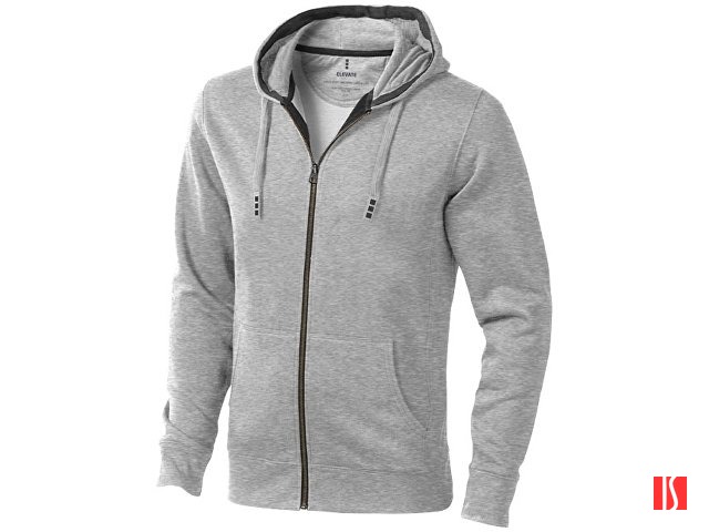 Толстовка «Arora» мужская с капюшоном, серый меланж