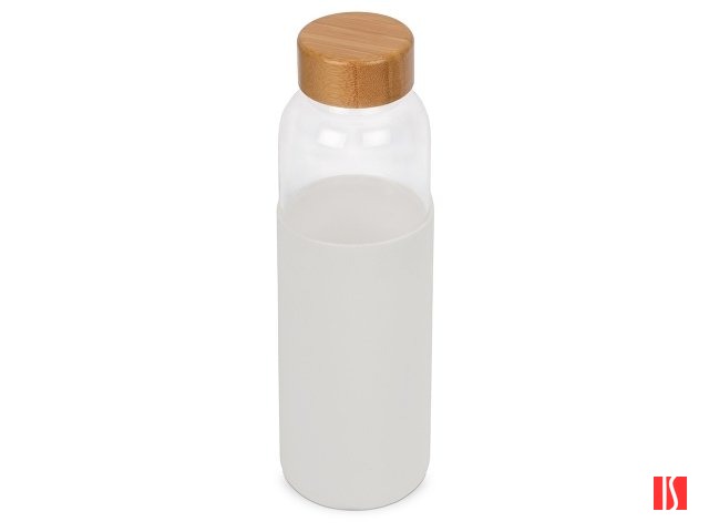 Бутылка для воды стеклянная "Refine", в чехле, 550 мл, белый