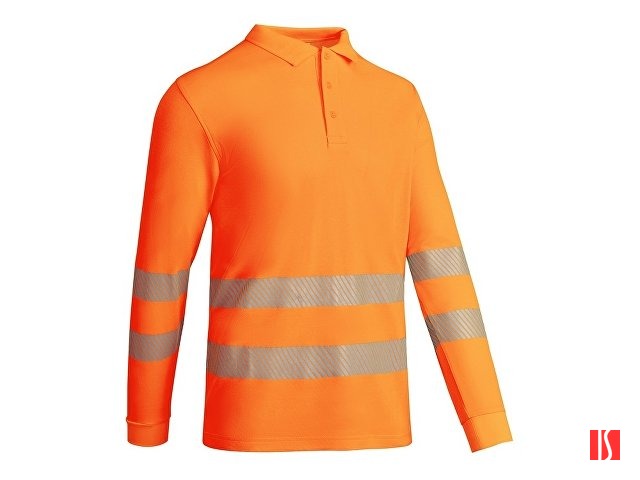 Рубашка поло с длинным рукавом "Atrio" мужская, неоновый оранжевый