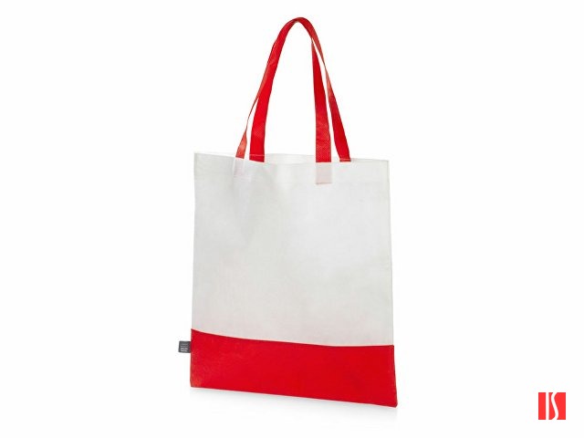 Сумка-шоппер двухцветная Revive из нетканого переработанного материала, красный