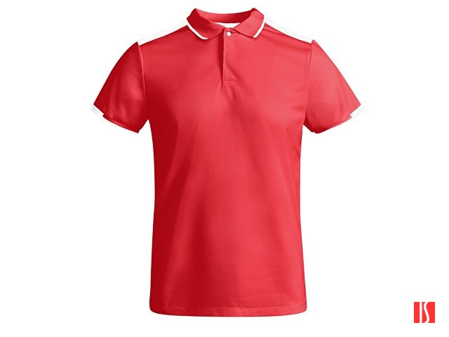 Рубашка-поло "Tamil" мужская, красный/белый