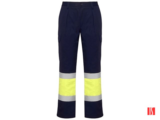 Брюки "Soan", нэйви/неоновый желтый