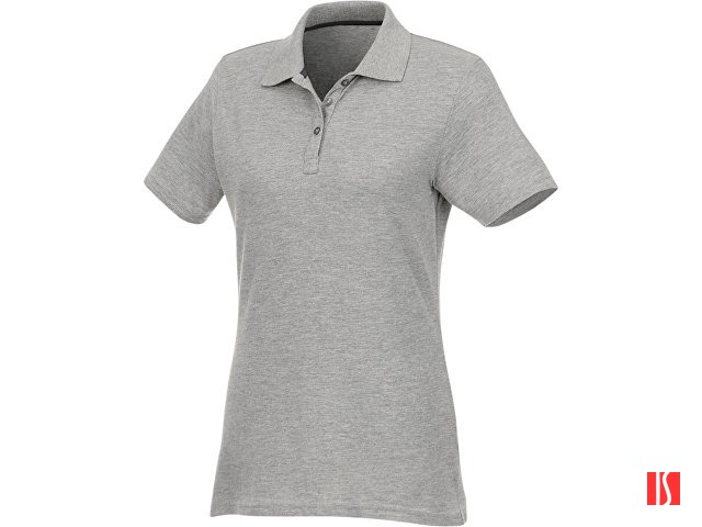 Женское поло Helios с коротким рукавом, серый яркий