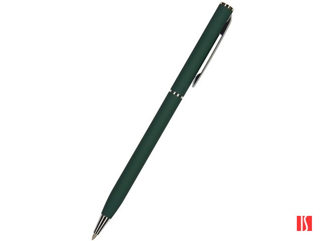 Ручка "Palermo" шариковая  автоматическая, зеленый металлический корпус, 0,7 мм, синяя