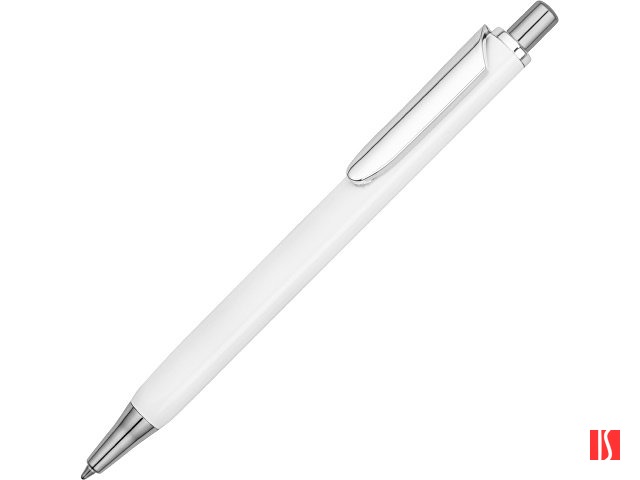 Ручка металлическая шариковая трехгранная «Riddle», белый/серебристый