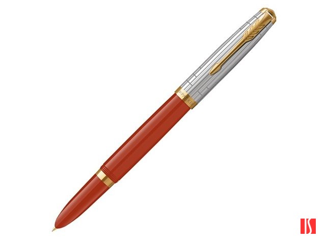 Перьевая ручка Parker 51 Premium Red GT, перо:M/F чернила:Black,Blue, в подарочной упаковке