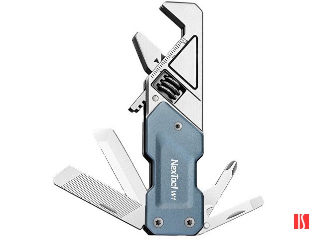 Мультитул-ключ Nextool Light Wrench W1, 6 функций, голубо-серый (NE20238)