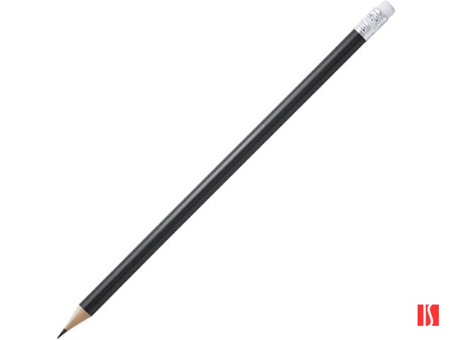 Карандаш деревянный COUVET с ластиком, черный