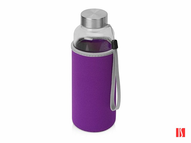 Бутылка для воды "Pure" c чехлом, 420 мл, фиолетовый