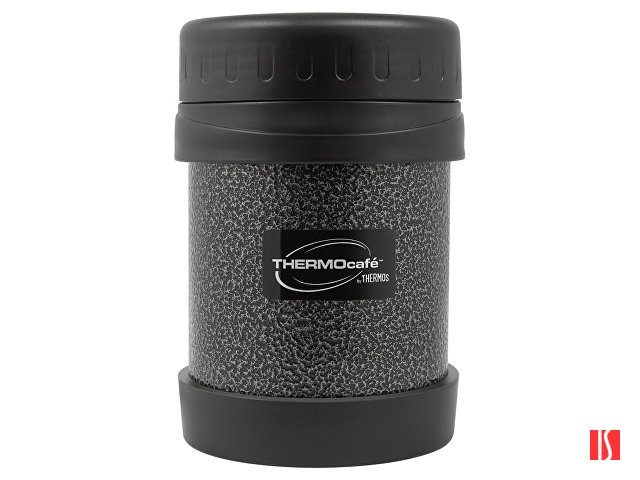 Термос из нерж. стали для еды тм ThermoCafe HAMJNL-350FJ Hammertone Coating, 0.35L, серый