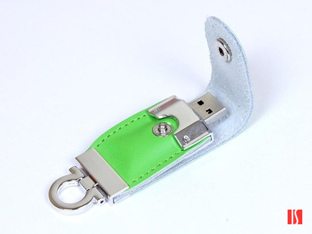 USB-флешка на 64 ГБ в виде брелка, зеленый